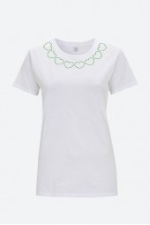 ŠIRDELĖS - SLIM FIT MARŠKINĖLIAI MOTERIMS